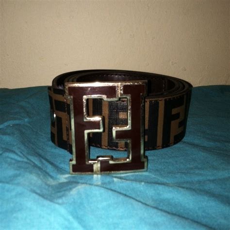 gray fendi belt|Fendi double f belt.